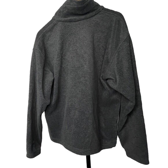 Columbia Fleece Jacket Long Sleeve Full Zip Pockets Warmth Layer Gray Men Large - Picture 3 of 4
